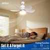 AIRBRO 21” Socket Fan w/ Light & Remote Control - Quiet