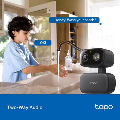 Tapo 1080p Indoor/Outdoor Security Camera - 360° View, Night Vision, SD/Cloud Storage