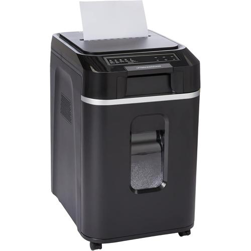 Amazon Basics 200-Sheet Auto Feed Cross Cut Paper Shredder with Pullout Basket
