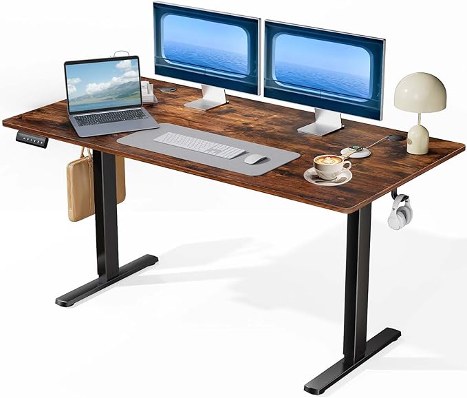 Sweetcrispy Electric Adjustable Standing Desk 63"x 24''