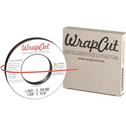 WrapCut Fine Filament Edge Cutting Tape - 1/8" x 200ft