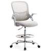 Sweetcrispy Ergonomic Cashier / Drafting Chair, Tall w/ Lumbar Support and Footrest