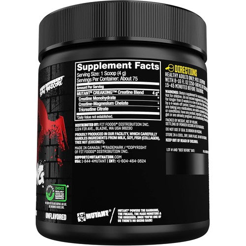 Mutant CREAKONG – Advanced Creatine Supplement, Unflavoured, 300G