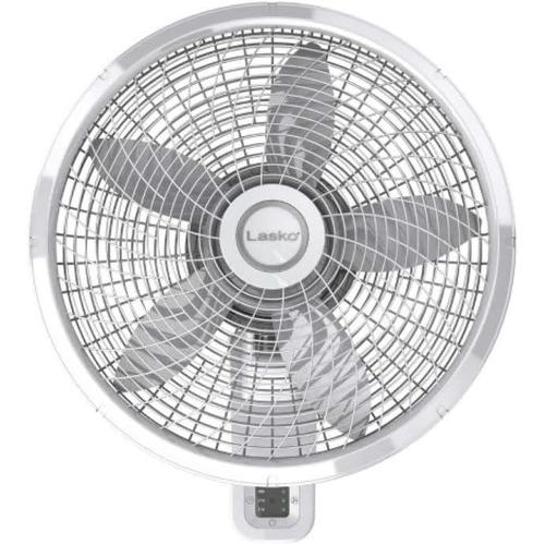 Lasko 18" Oscillating Wall-Mounted Fan w/Remote, 3-Speed