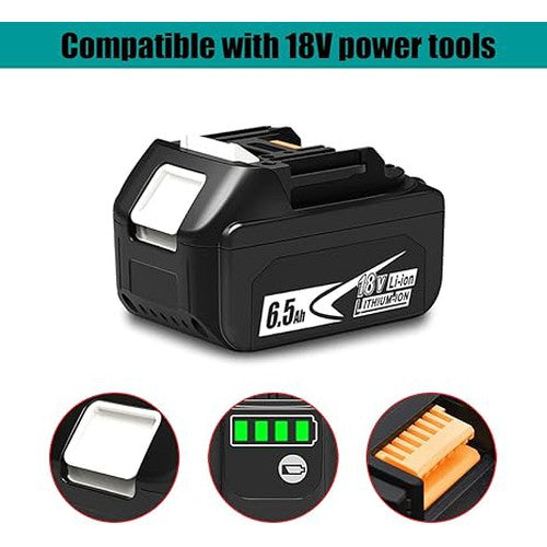 Compatible Makita 18V 6.5 Ah Lithium-Ion Battery