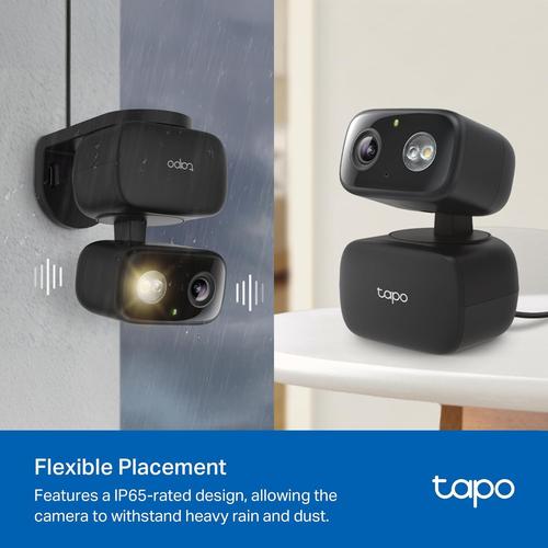 Tapo 1080p Indoor/Outdoor Security Camera - 360° View, Night Vision, SD/Cloud Storage