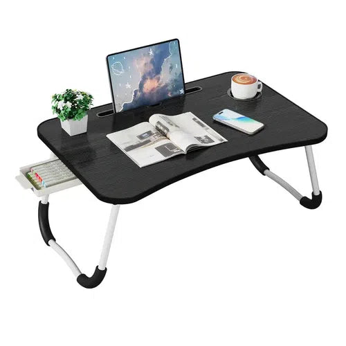 Foldable Lap Desk w/ Cup Holder, Laptop Slot