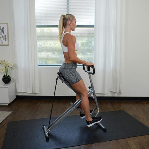 Sunny Health & Fitness Row-N-Ride Squat Assist Trainer, Glutes & Full Body Cardio