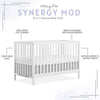 Dream On Me Synergy 5-in-1 Convertible Full-Size Baby Crib