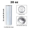 Sublimation Tumbler Shimmer – 20oz Stainless Steel
