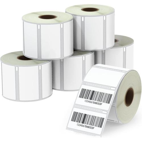 BETCKEY - Compatible DYMO 30334 (2-1/4" X 1-1/4") Multipurpose Barcode Labels, Perforated, Compatible with DYMO Labelwriter 450, 4XL, NOT FIT 550 & 5XL [10 Rolls/10000 Labels]