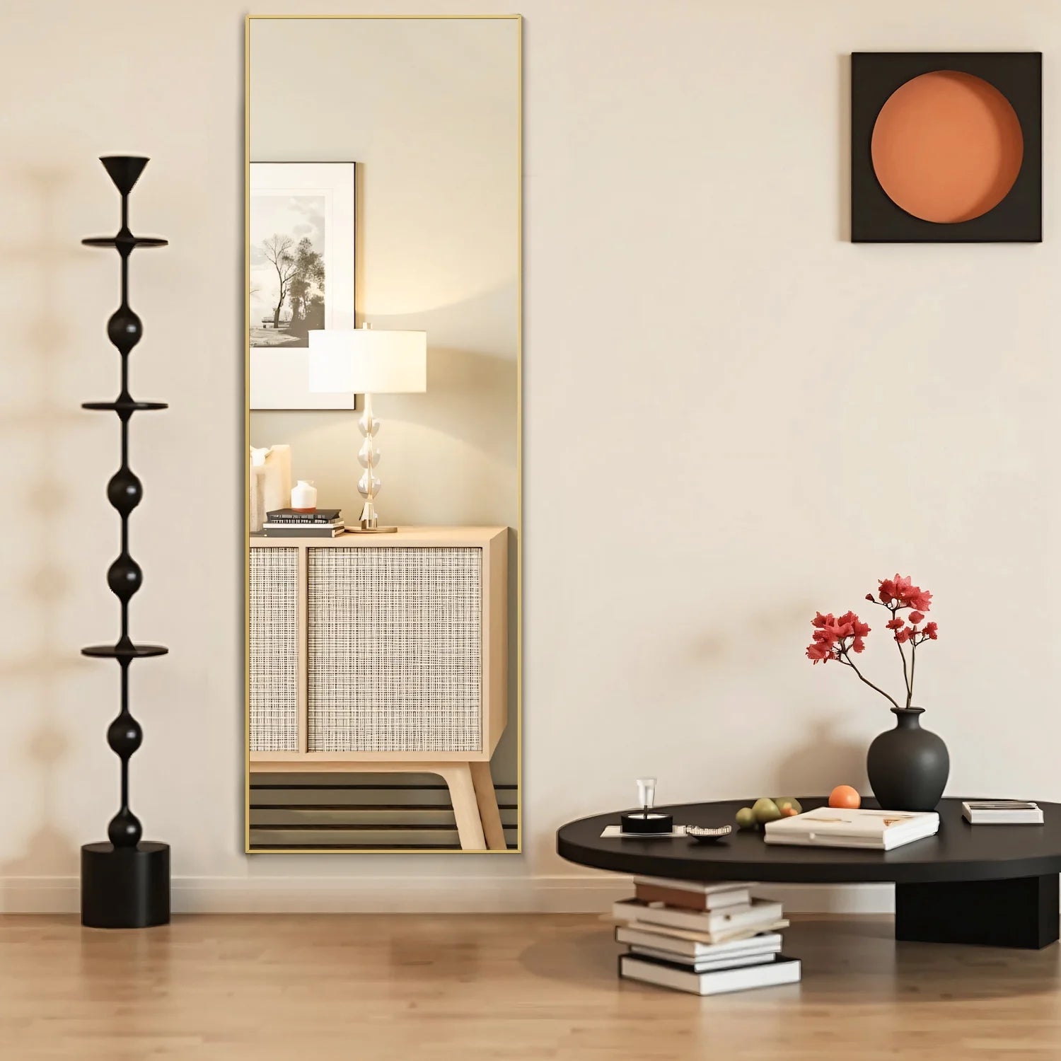 Sweetcrispy 21” x 64” Rectangular Full Length Standing/Wall Mirror