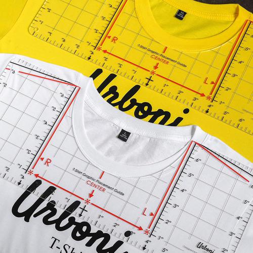 Urboni T-Shirt Ruler Guide for Vinyl Alignment, Shirt Measurement Tool