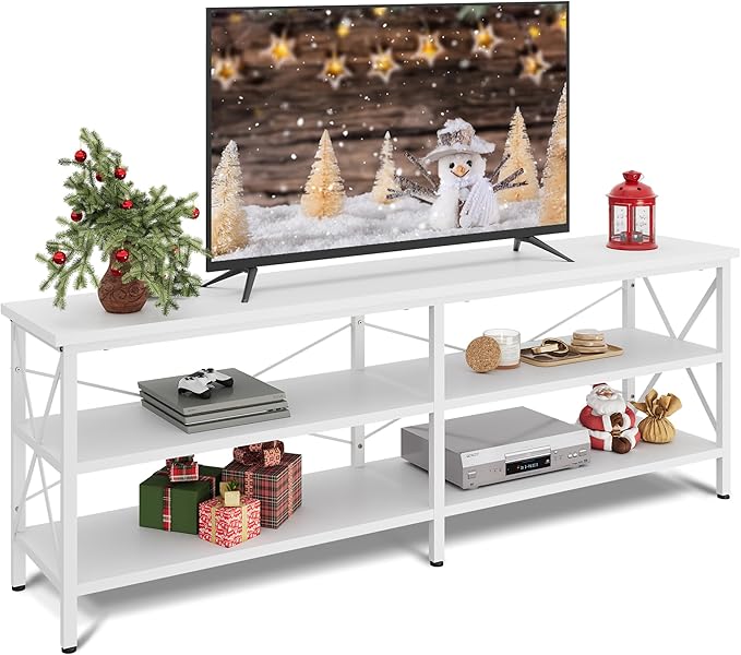 WLIVE 63" 3-Tier TV Stand up to 70" TV