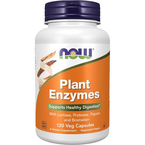 NOW Foods Plant Enzymes w/ Lactase, Protease, Papain