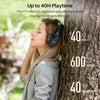 TOZO HT1 Hybrid Active Noise Cancelling Wireless Over Ear Bluetooth Headset, 40H Playtime