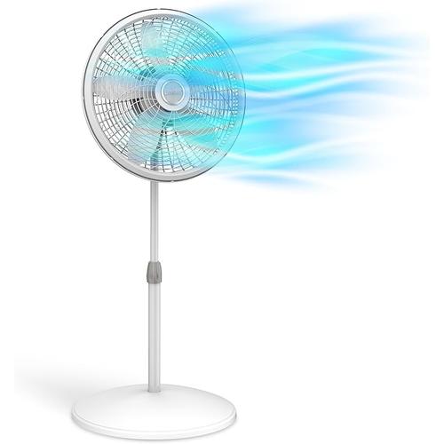 Lasko Oscillating Pedestal Fan, 3 Speed, 18"