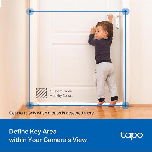Tapo 1080p Indoor/Outdoor Security Camera - 360° View, Night Vision, SD/Cloud Storage