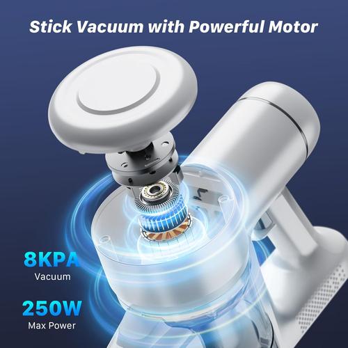 DUMOS Cordless Vacuum Cleaner, 24Kpa Lightweight
