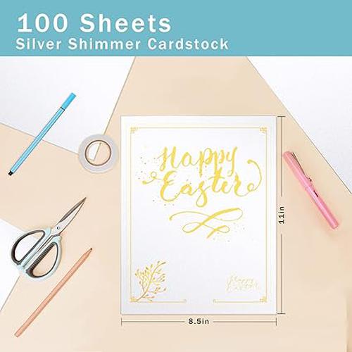 HTVRONT Shimmer Cardstock, 250gsm