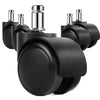 Office chair wheels, set of 5
