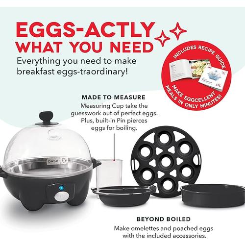 DASH Rapid Egg Cooker, 7 Egg Capacity w/Auto-Shutoff