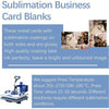 Sublimation Business Card Blanks - 5 Pack