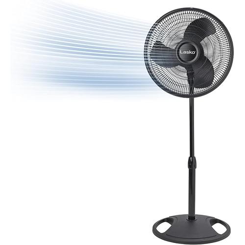 LASKO 16" 3-Speed, Quiet & Adjustable Oscillating Standing Fan