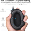 TOZO HT1 Hybrid Active Noise Cancelling Wireless Over Ear Bluetooth Headset, 40H Playtime