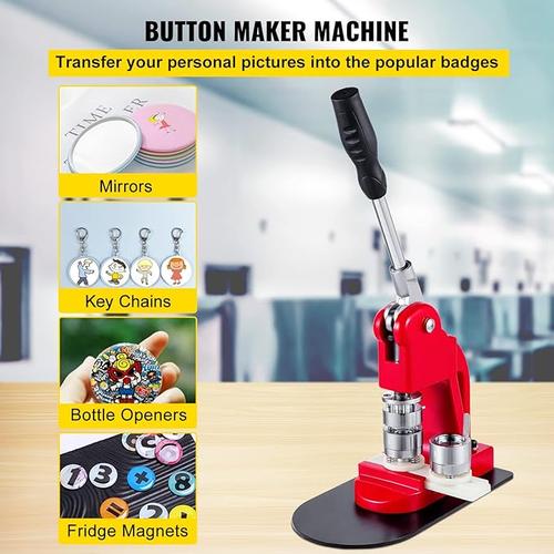 VEVOR 1 Inch 25mm Button Press Machine