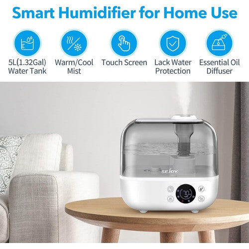 SEJOY 5L Humidifier w/ Auto-Shut Off