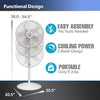 Lasko Oscillating Pedestal Fan, 3 Speed, 18