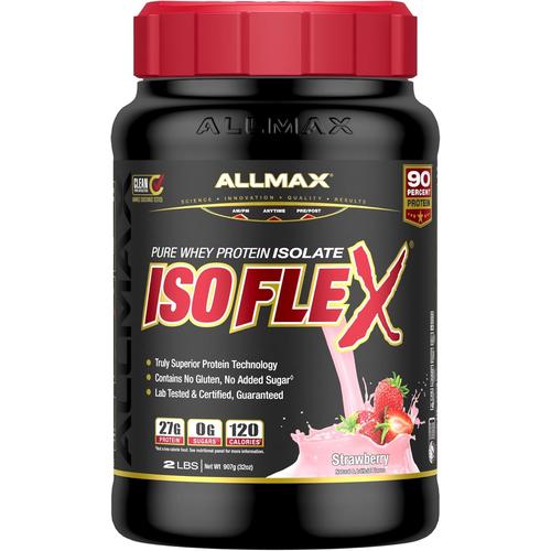 ALLMAX ISOFLEX Whey Protein Isolate - Zero Fat & Sugar - 99% Lactose Free