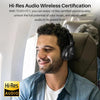 TOZO HT1 Hybrid Active Noise Cancelling Wireless Over Ear Bluetooth Headset, 40H Playtime