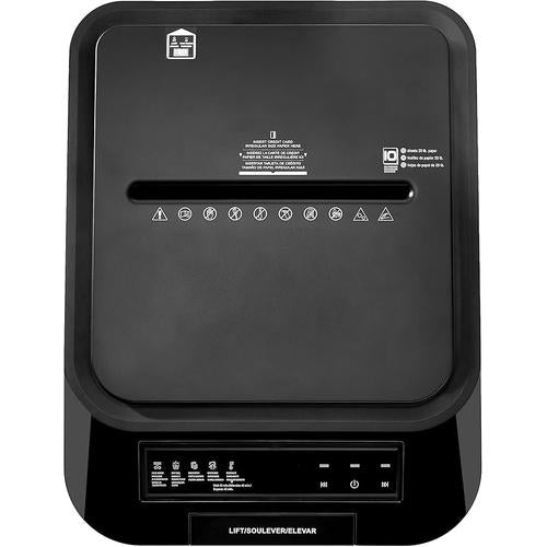Amazon Basics 200-Sheet Auto Feed Cross Cut Paper Shredder with Pullout Basket