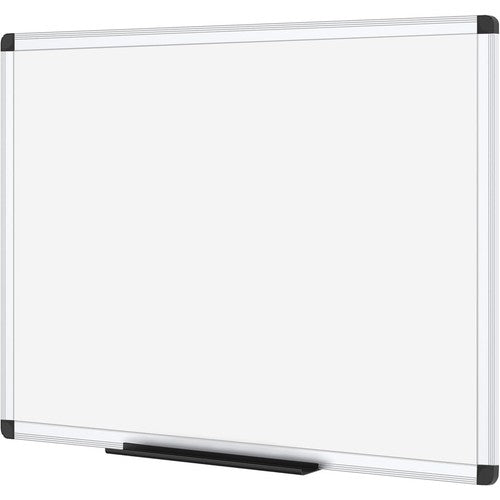 VIZ-PRO Magnetic Whiteboard/Dry Erase Board, 48 X 36 Inches, Silver