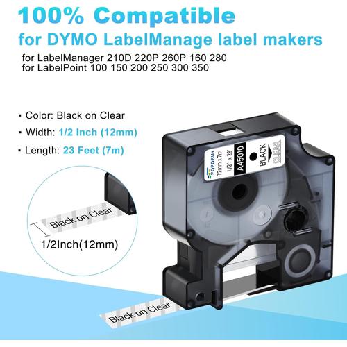 DYMO D1  Compatible Label Maker Refills for DYMO 160 Label Printer