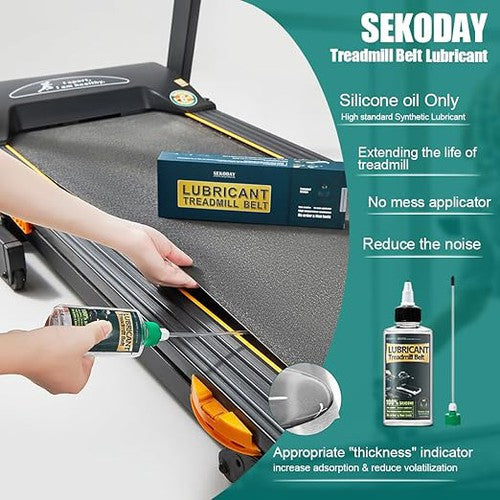 SEKODAY Silicone Treadmill Belt Lubricant, 4.2 Ounce Gibbs Direct SEKODAY Silicone Treadmill Belt Lubricant, 4.2 Ounce Gibbs Direct