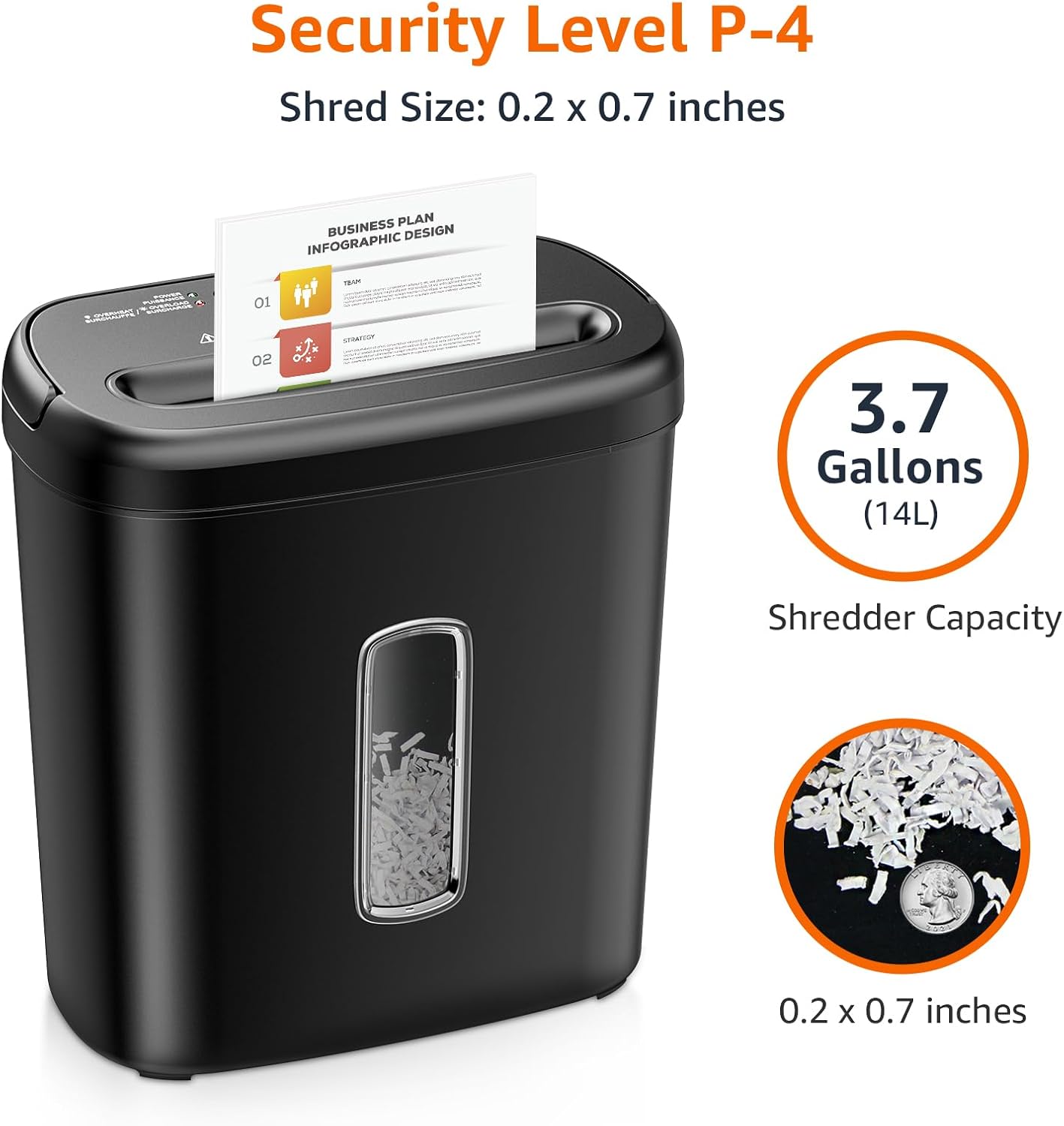 Amazon Basics 8-Sheet Cross Cut Paper Shredder and Credit Card Shredder