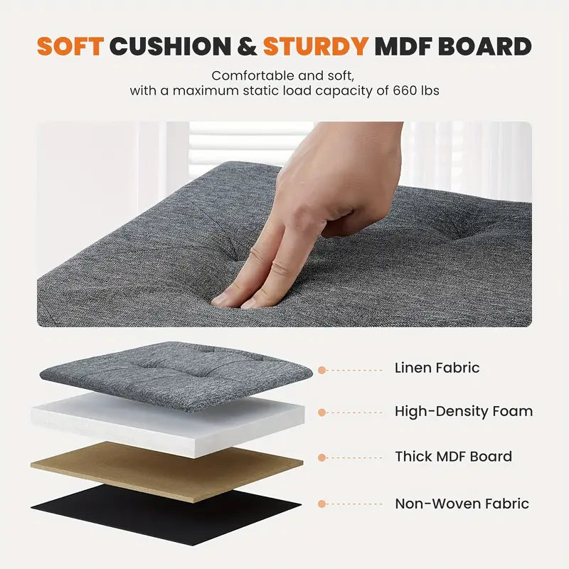 SMUG Shoe Storage & Changing Ottoman