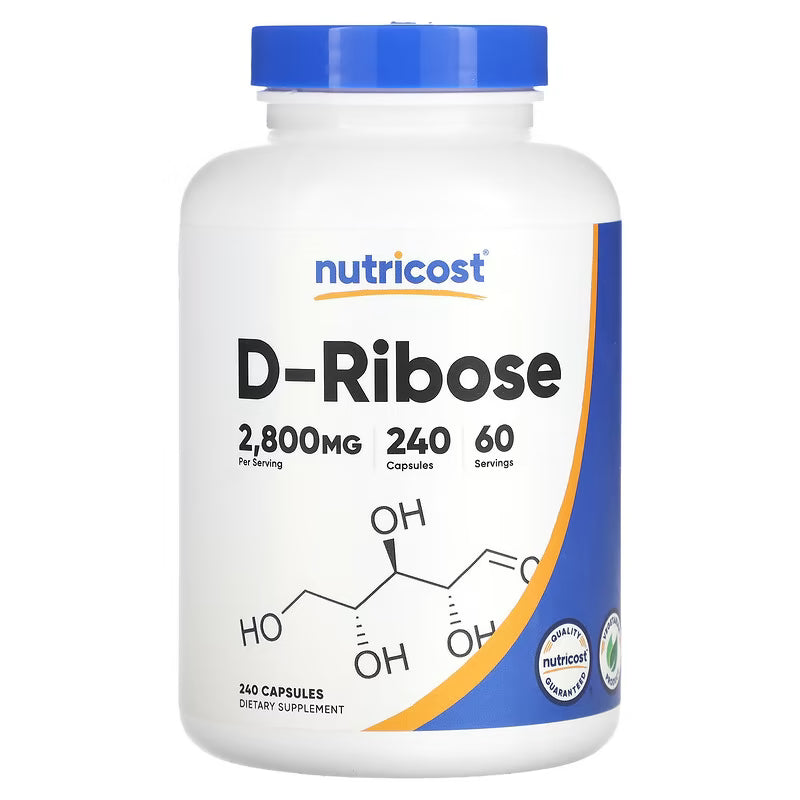 Nutricost, D-Ribose 2800mg - Capsules