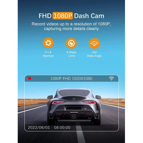 ARIFAYZ Dash Cam Wifi FHD 1080P , Front Dash Cam, Night Vision