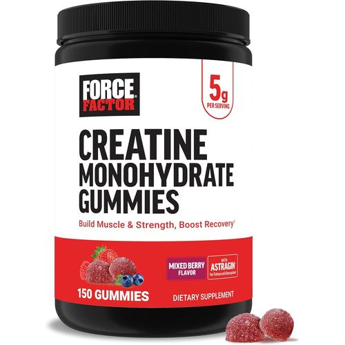 Force Factor Creatine Monohydrate Gummies, 5g