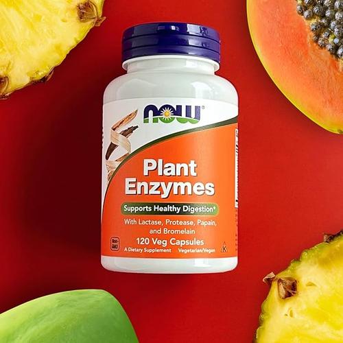 NOW Foods Plant Enzymes w/ Lactase, Protease, Papain