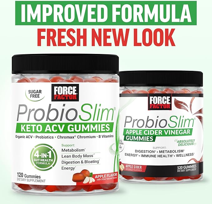 Force Factor Probioslim Apple Cider Vinegar Gummies