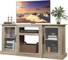 WLIVE Retro Hardwood TV Stand for 65