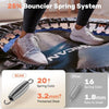 BCAN Foldable Mini Trampoline, Fitness Rebounder with Adjustable Foam Handle