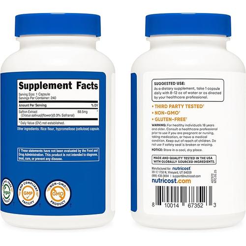 Nutricost Saffron Extract 88.5mg