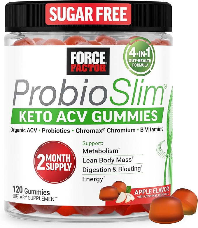 Force Factor Probioslim Apple Cider Vinegar Gummies