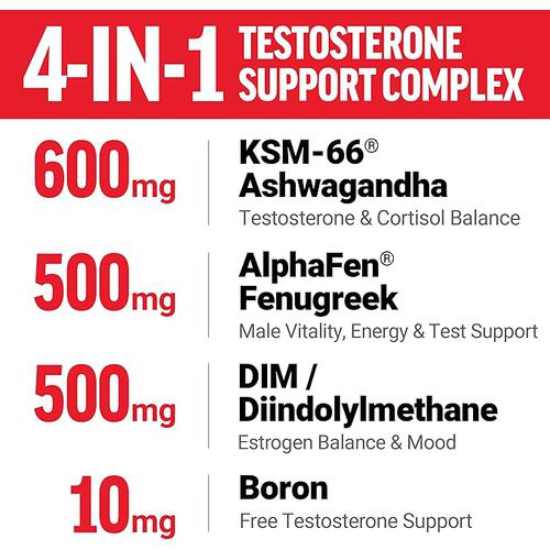 Force Factor Test X180 Supreme, Men’s Testosterone Support